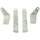 Befestigungs-Set Knieblech für Simson Star Sperber Habicht, Beinblech, Windblech