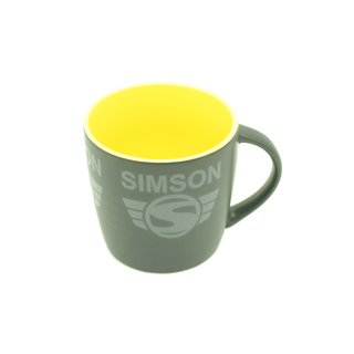 Keramik Tasse, Kaffeetasse, Teetasse gelb Simson S51 S50 S70 Schwalbe Star Sperber Habicht SR1 SR2 Duo ideales Geschenk