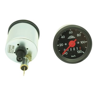 Tachometer für Simson S51 S50 S70 120 km/h MMB Tacho schwarz 48mm mit Beleuchtung