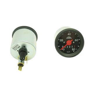Tachometer für Simson S51 S50 S70 80 km/h MMB Tacho schwarz 48mm