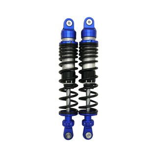 Premium Gasdruck Federbeine 360mm blau für Simson S51 S50 S70 Enduro Tuning Stoßdämpfer Federung hinten 34cm