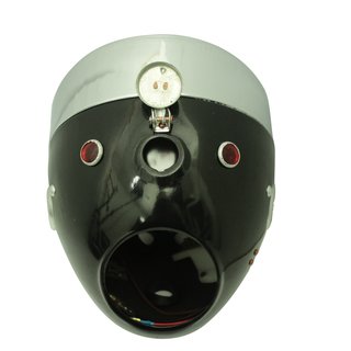 Scheinwerfer komplett, schwarz für Ural M72 BMW R72 Lampe