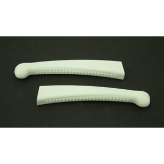 Paar Tuning Hüllen Standard flexibel, weiß Handhebel Griffe für Simson KR51 Schwalbe Star Sperber Habicht S50 Kupplungshebel Bremshebel