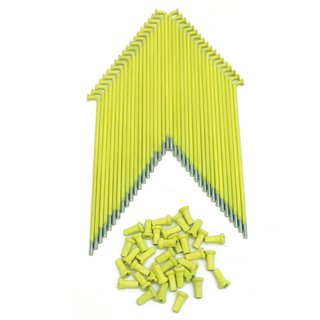 36 Speichen mit Nippel gelb für Simson S51 S50 S53 S70 KR51 Schwalbe Spatz Star Habicht Sperber Duo