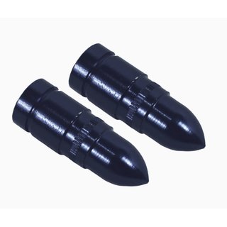 Paar Ventilkappen schwarz Projektil Tuning für Simson S51 S50 S70 S53 KR51 Schwalbe Star Sperber Habicht MZ ETZ TS ES 125 150 250 Ventil auch Auto Traktor LKW