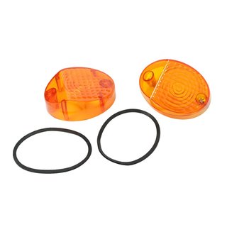 Blinkergläser Simson KR51/1 KR51/2 Schwalbe orange Star Habicht Sperber MZ ES 150 125 175 Blinkerschalen Blinkerkappen