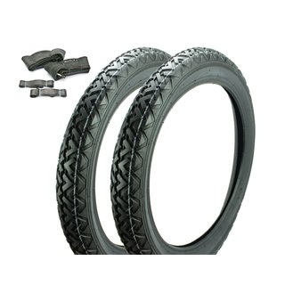 Reifen Satz Schlauch Felgenband VeeRubber VRM 087 TT46J Rad 2,75x17 Kreidler Florett LF, LH Eiertank, RS, RM, RMC, TM und Hercules MK, K, KX, sowie Zündapp KS, CS, C & GTS