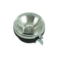 Scheinwerfer komplett, Gehäuse Fassung Chromring für Simson S51 S50 S70 E Enduro Rückseite flach