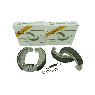 Set für beide Achsen Bremsbacken Bremsen geschlitzt für Simson S51 S50 KR51 Schwalbe Star Sperber Habicht Duo Tuning ab Bj 64
