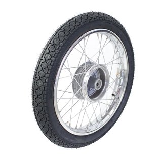 Komplettrad 2,75x16 Heidenau K36/1 Reifen, Felge verchromt pas. für Simson S51 S50 KR51 Schwalbe Star Sperber Habicht Duo