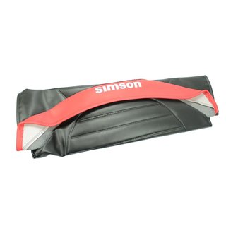 Simson Sitzbankbezug Sitzbank Bezug SR50 SR80 SR50/1 CE strukturiert schwarz-rot