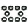 10 Gummis Fußraste für Simson Schwalbe KR51 S50 S51 S53 Star Sperber Habicht