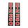 2 Klebefolie Aufkleber Telegabel Holme MZ ETZ 250 schwarz rot Kleber