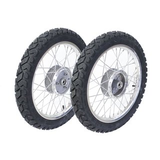 2 Winterräder für Simson S50 S51 S53 KR51 Schwalbe Star Sperber Habicht auf Alufelge VA Speichen Heidenau K42 M+S Allwetterreifen