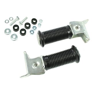 Fußrasten hinten für Simson S51 S50 S53 S83 S70 KR51 Schwalbe Star Sperber Habicht mit Befestigungsteilen