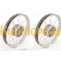 2 Felge Stahl Chrom Speichen für Simson S51 S50 S70...