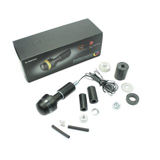 Kellermann BL 2000 dark schwarz Lenkerblinker für Simson KR51 Schwalbe Chopper Cafe Racer Bobber Lenker Harley Davidson Guzzi