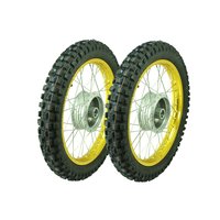 Paar Räder Gold für Simson S51 S50 S53 KR51...