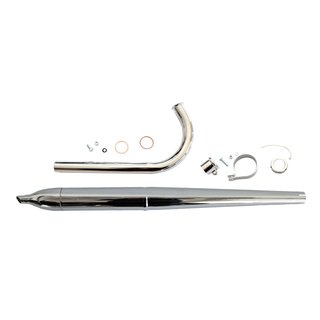 Simson SR1 Auspuffset lang 660mm, mit Krümmer 260mm chrom gute Qualität