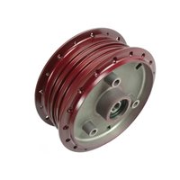 Nabe mit Radlager rot für Simson S51 S50 S70 SR4 Star Sperber Habicht KR51 Schwalbe