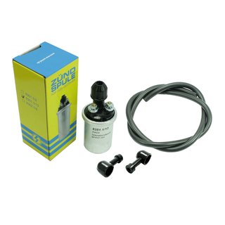 EMZA Zündspule kurz 6V + Tüllen + Zündkabel pas f Simson S50 S51 S70 S53 Sperber SR50 KR51/2 Schwalbe Kabel
