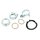 Krümmermutter + Dichtngen + Schelle Auspuff Befestigung Set pass f Simson S51 S50 KR51 Schwalbe SR50