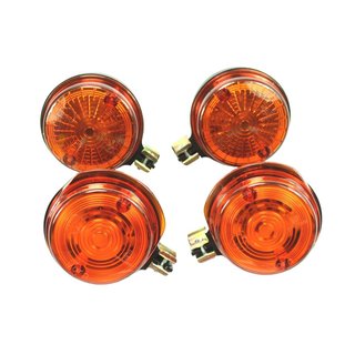 Blinker für Simson S51 S70 S50 SR50 MZ TS ES ETZ 125 150 250 orange 10mm Aufnahme vorn + hinten