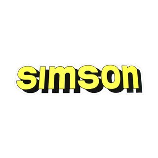 Simson Aufkleber gelb S51 S50 S60 S70 Schriftzug Tank gelb Klebefolie Logo