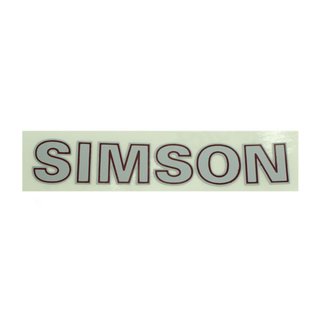 Simson Emblem SR50 SR80 Tank Rahmen silber Schriftzug Aufkleber Logo