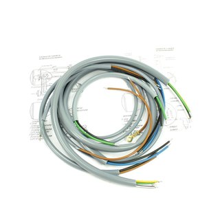 Kabelbaum + Schaltplan für Simson SR 1 2 E SR2 SR1 grau, graue Hülle Kabel