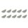 10 x Halbmond Mitnehmer Keil Scheibenfeder 4x5 pass f MZ ETZ TS 125 150 ES 175 250 300