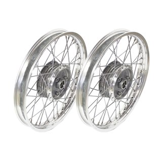 2 Alufelgen Speichen verchromt pass f Simson S51 S50 KR51 Schwalbe Spatz Star Sperber Habicht S53 S83 S70