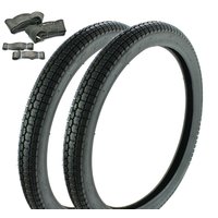 2 Reifen Schlauch pas. f.Simson SR2  2 2,25x19 VeeRubber 013 43J Hummel 