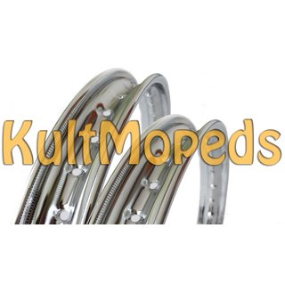 2 Stahlfelge Felgenring pas f Simson S51 S50 S70 KR51 Schwalbe Spatz Star Habicht Felge