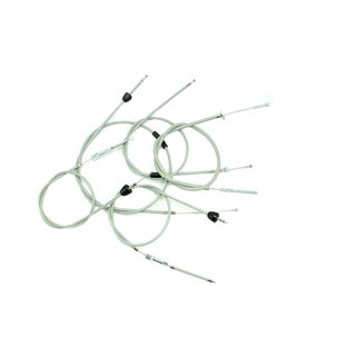 5 Bowdenzüge Bowdenzug Simson KR51/1 Schwalbe Kupplung Bremse Choke Grau Gas Bremse hinten neuer Typ mit Gewinde
