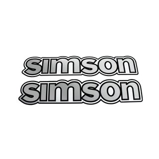 Aufkleber für Simson S50 Tank Schriftzug chrom Klebefolie Kleber Logo Wasserbild