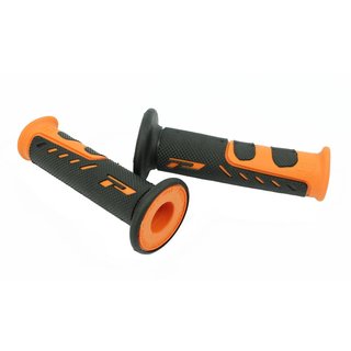 Griffgummis Griffe schwarz orange für Simson S50 S51 S53 S70 S83 Lenkergummis Gasgriff Festgriff