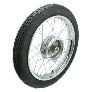 Komplettrad mit Heidenau Reifen K30 Felge chrom pas f Simson S51 S50 S70 KR51 Schwalbe Duo Star Sperber Habicht Duo 