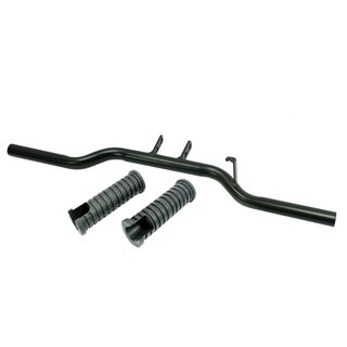 MZ ETZ150 ETZ125 ETZ 150 125 Fußraste + Gummis Fahrer vorn schwarz 3221137
