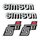 Simson 4 x Klebefolie Tank Seitendeckel Aufkleber S51B rot silber weiß