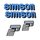 Simson 4 x Klebefolie Tank Aufkleber Seitendeckel S51 Elektronik S50 blau schwarz