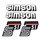 Simson 4 x Klebefolie Tank Aufkleber Seitendeckel S51-E Enduro weiß rot silber