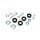 Schrauben Set Sozius Fußrasten hinten für Simson S51 S50 S70 KR51 Schwalbe Star Sperner Habicht S53 S83 kompl. Befestigungsteile
