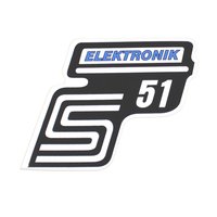 Simson Aufkleber S51 S50 S70 "Elektronik"...