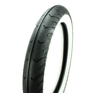Mantel Weißwandreifen 2,75x16 für Simson S51 S50 S70 Sperber Spatz Star Duo KR51 Schwalbe Habicht Sava Mitas MC2 weiß Retro