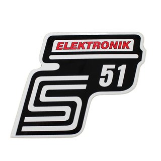 Simson Aufkleber S51 S50 S70 "Elektronik" Zündung Seitendeckel Herz rot-weiß