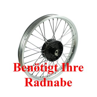Regenerierung 18 Zoll Speichenrad MZ ETZ 125 150 250 251 vorn Scheibenbremse