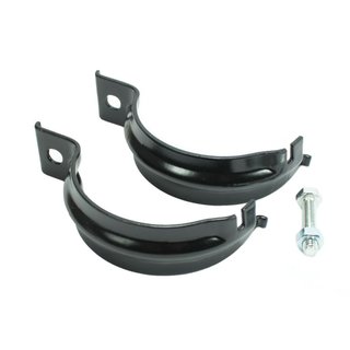Simson Auspuff Schelle hinten S51 KR51 Schwalbe S50 S70 SR50 2-teilig schwarz