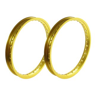 2 Felgen 1,50x16 gold pas. Simson S50 S51 S70 S53 S83 KR51 Schwalbe Star Sperber Spatz KR50 36-Loch