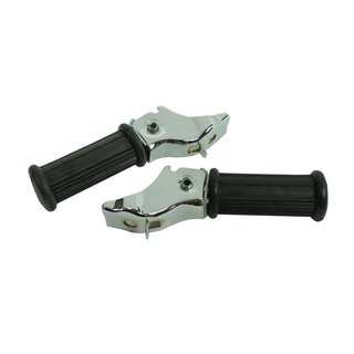 MZ ES TS 125 150 Fußrasten Satz hinten Sozius Beifahrer verchromt 13-31.955 Tuning